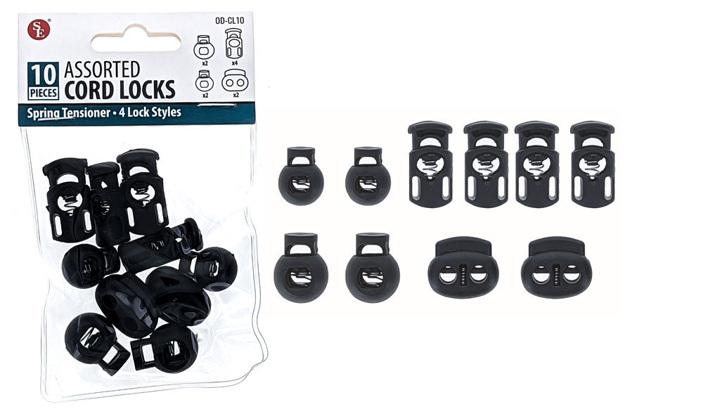 10-piece Assorted Cord Lock set