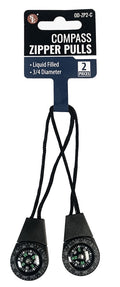 3" Long Compass Zipper Pull Set