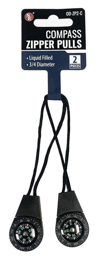 3" Long Compass Zipper Pull Set