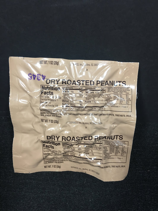 MILITARY MRE DRY RAOSTED PEANUTS