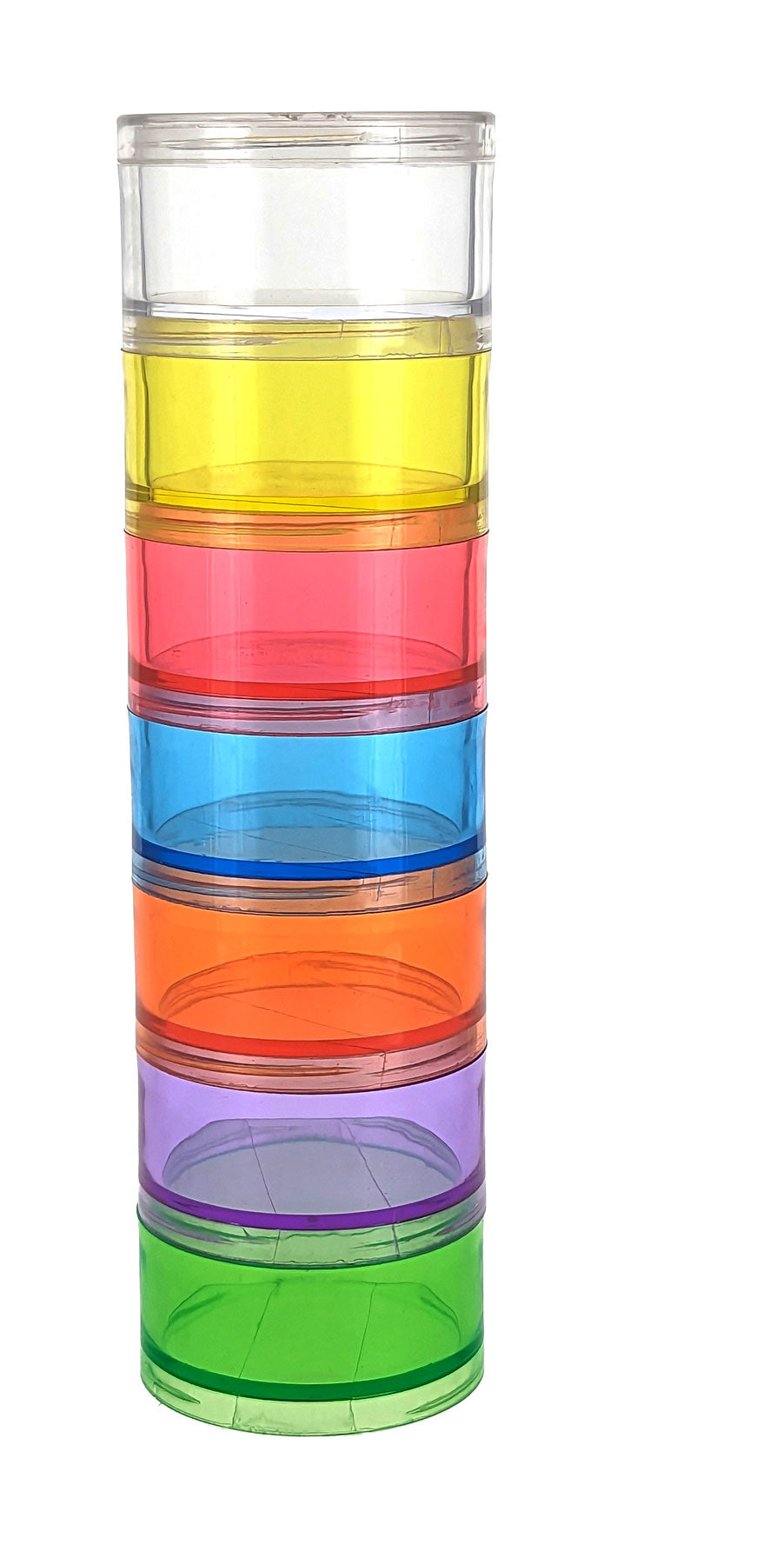 7-Compartment Stackable Organizer with One Lid