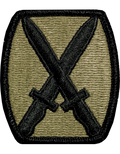 10th Infantry (Mountain) Division OCP Patch with Fastener