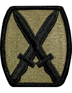 10th Infantry (Mountain) Division OCP Patch with Fastener