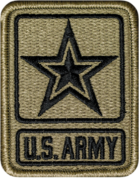 Army Of One Star Scorpion Patch with Fastener