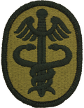 Health Service Command Scorpion Patch with Fastener