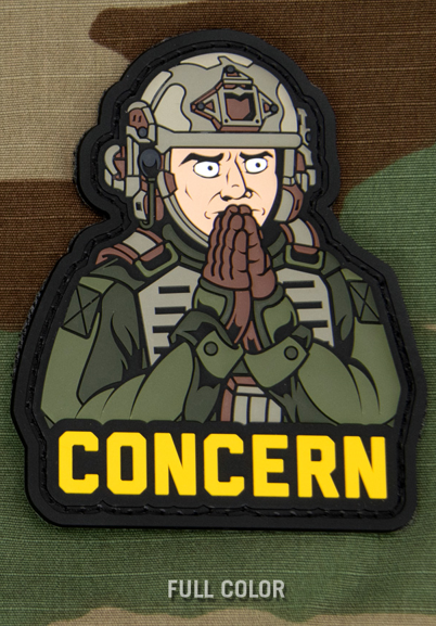 "CONCERNED" MORALE PVC PATCH