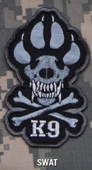 K9 CROSSBONES MORALE PATCH