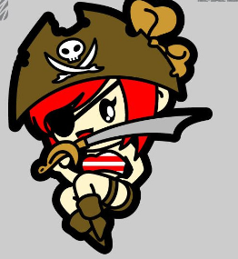 PIRATE GIRL MORALE PATCH