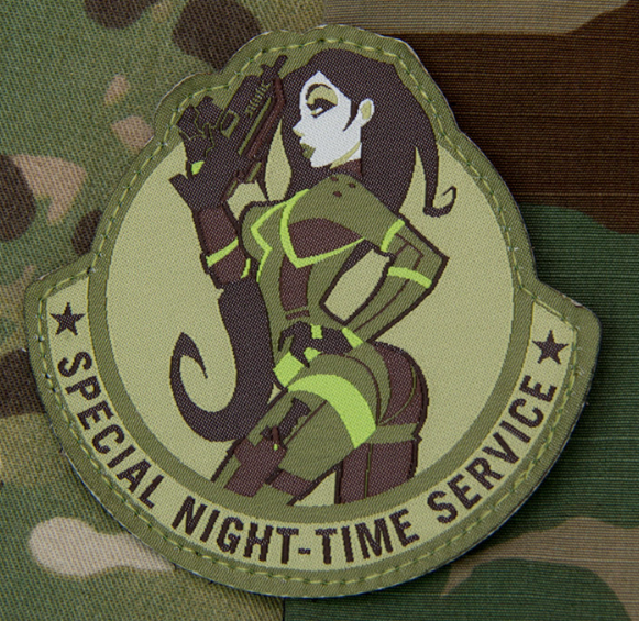 SPECIAL NIGHT PINUP GIRL MORALE PATCH