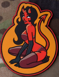 DEVIL GIRL PINUP PVC MORALE PATCH
