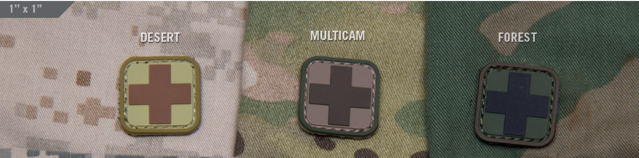 MEDIC SQUARE 1inch PVC PATCH