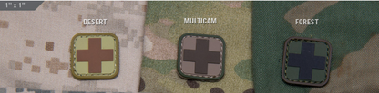 MEDIC SQUARE 1inch PVC PATCH