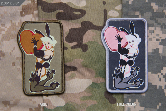 LOVE BUNNY PINUP MORALE PATCH