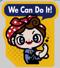 We Can Do It Cute Decal