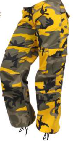 Womens Paratrooper Colored Camo Fatigues