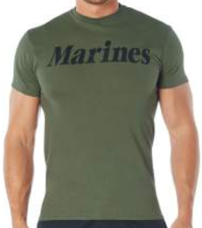 Olive Drab Military Physical Training T-Shirts