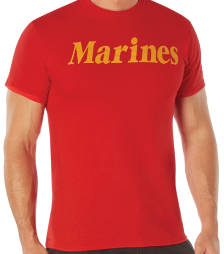 Red Marines Printed T-Shirt