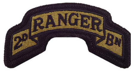 Army OCP Second Ranger Battalion Scroll Patch