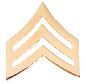 Army Gold Chevron Rank Pin