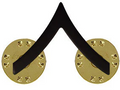 Army Subdue (Black Metal) Chevron Rank Pin