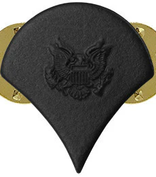 Army Chevron: Specialist 4 - black metal