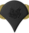 Army Subdue (Black Metal) Chevron Rank Pin