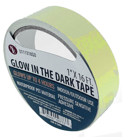 Waterproof "Glow-in-the-Dark" Tape