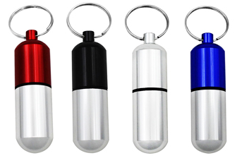 KEYCHAIN PILL HOLDER