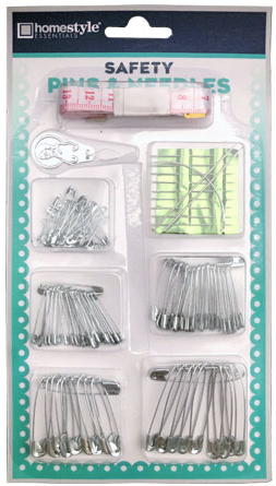 Safety Pins and Needles with Flex Measure