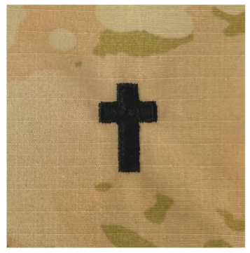 Army Officer Christian Chaplain SEW ON Insignia