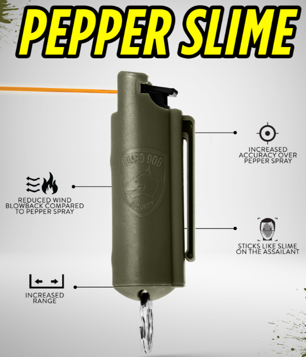 QUICK ACTION PEPPER GEL, HARD CASE WITH BELT CLIP