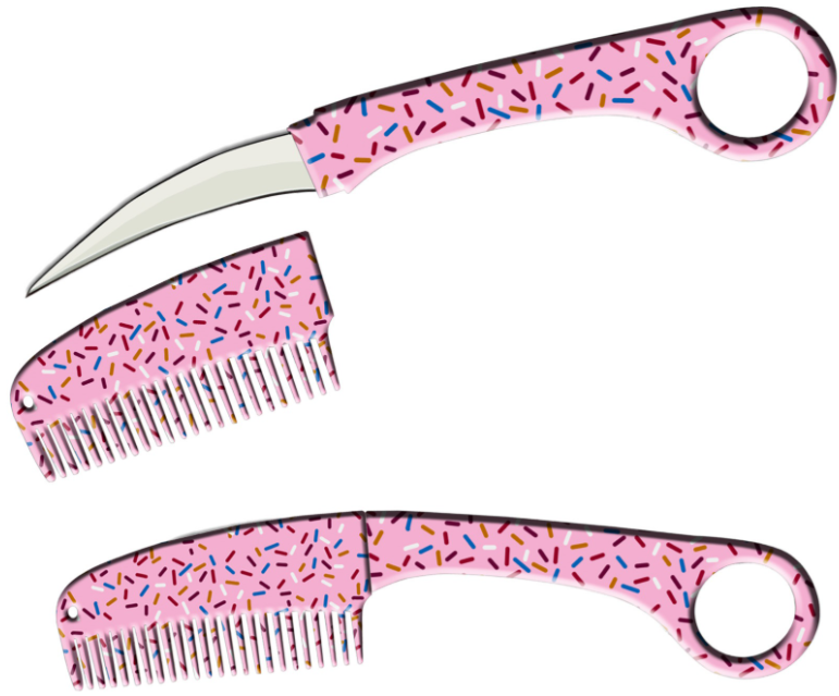KARAMBIT HIDDEN BLADE, COMB KNIFE