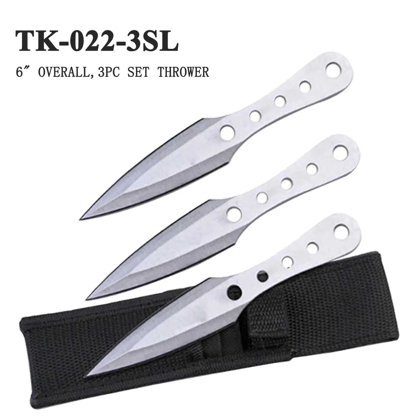 3pc Stainless Throwing Knife Set