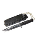 6" Mini Survival Knife with Chain Holder & Sheath