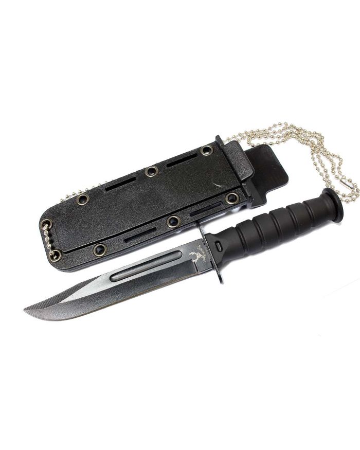6" Mini Survival Knife with Chain Holder & Sheath