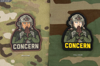 "CONCERNED" MORALE PVC PATCH