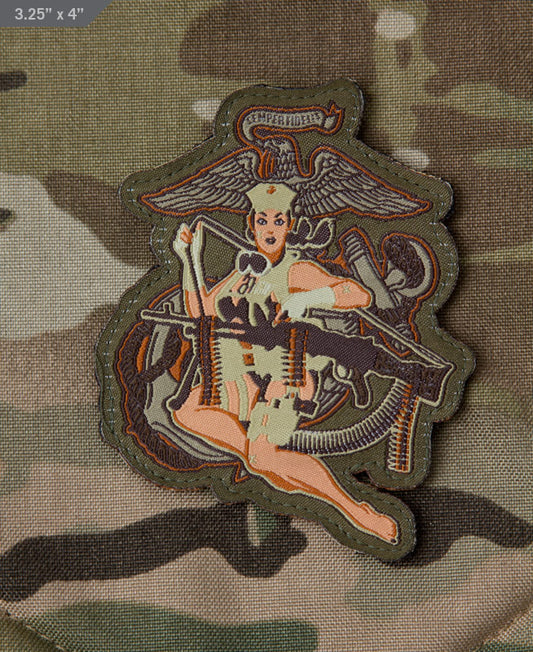 DESERT MARINE PINUP MORALE PATCH