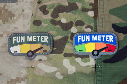 FUN METER 3in PVC MORALE PATCH