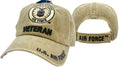 AIR FORCE EMBLEM KHAKI VETERAN CAP