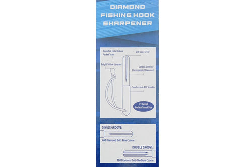 4" DIAMOND FISHING HOOK SHARPENER