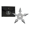 4" 5 POINT SILVER THROWING STAR