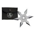 4" 6 POINT SILVER THROWING STAR
