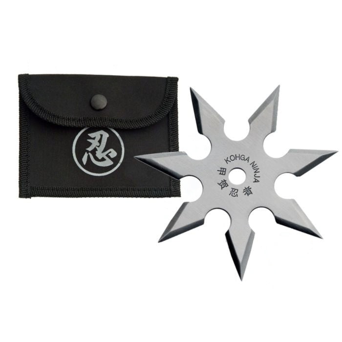 4" 7 POINT SILVER THROWING STAR