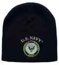 Navy Emblem Beanie