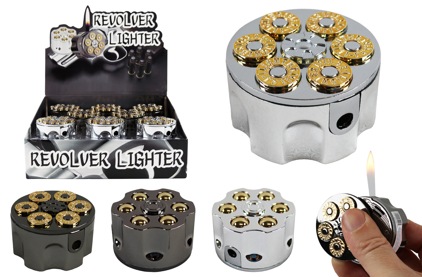Revolver Cylinder Lighter