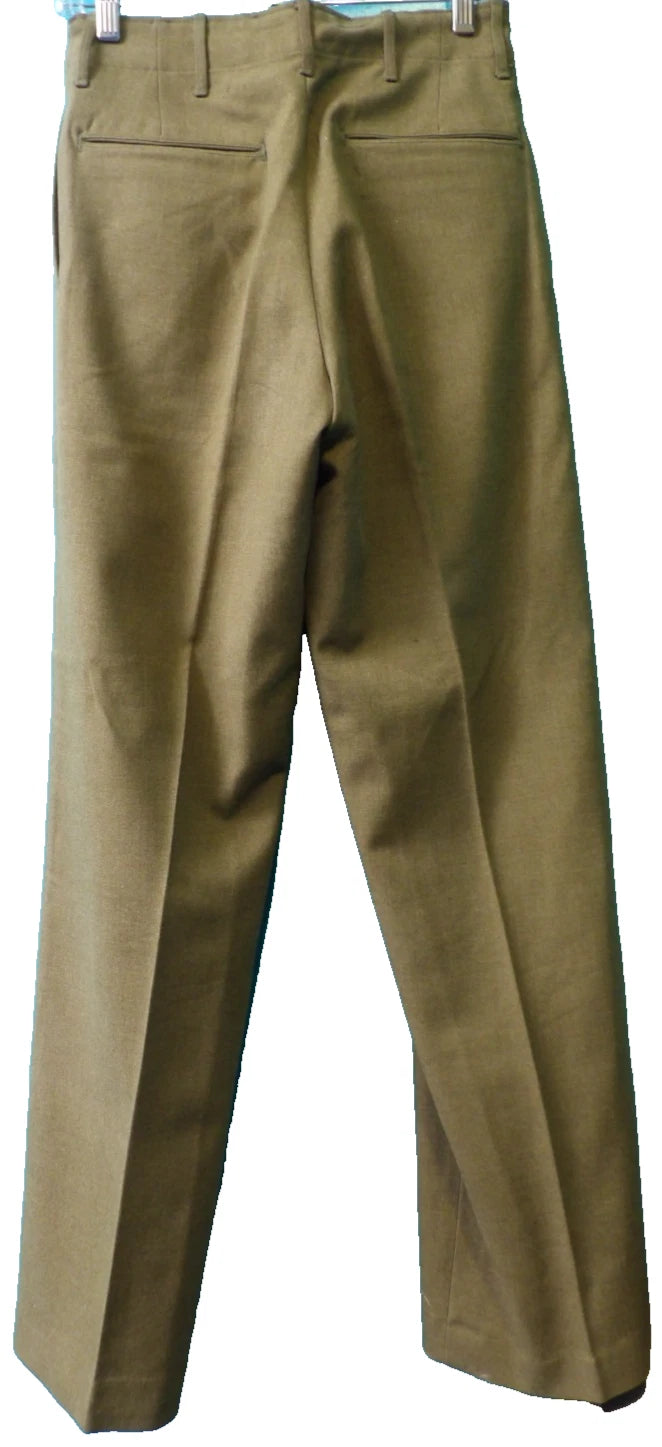 VINTAGE WW2 SHIRTS & TROUSERS, SHIRTS 14.5 x 32/33, TROUSERS WAIST 28 INSEAM 33