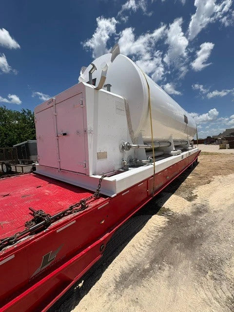 6000 GAL CRYOGENIC LIQUID STORAGE TANK NITROGEN OXYGEN SKID MOUNTED STAINLESS