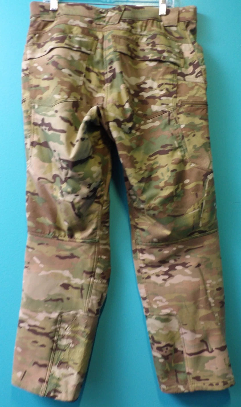 BEYOND CLOTHING A5D RIG SOFTSHELL PANTS MULTICAM FLEECE LINED LARGE SOF CAG