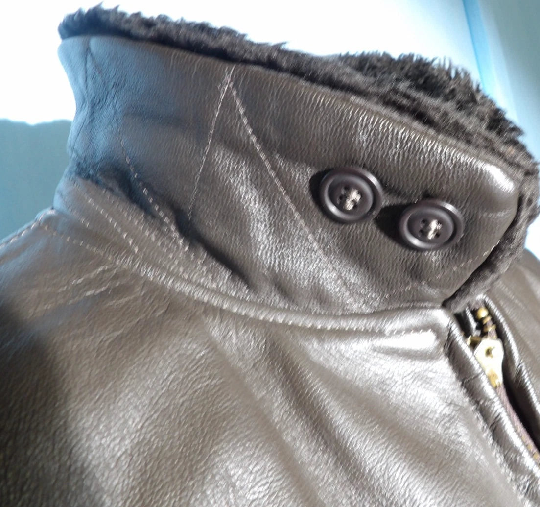 VINTAGE USN G-1 INTERMEDIATE LEATHER FLYERS JACKET