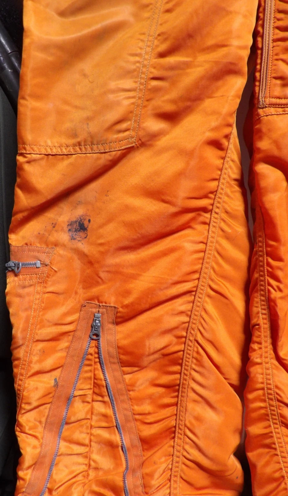 VIETNAM ERA VINTAGE CWU-1/P ORANGE FLYING COVERALL FLIGHT SUIT MEDIUM LONG